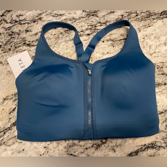 NWT💝Advance Front Zip Bra 34DD Sequoia Blue - Picture 7 of 9